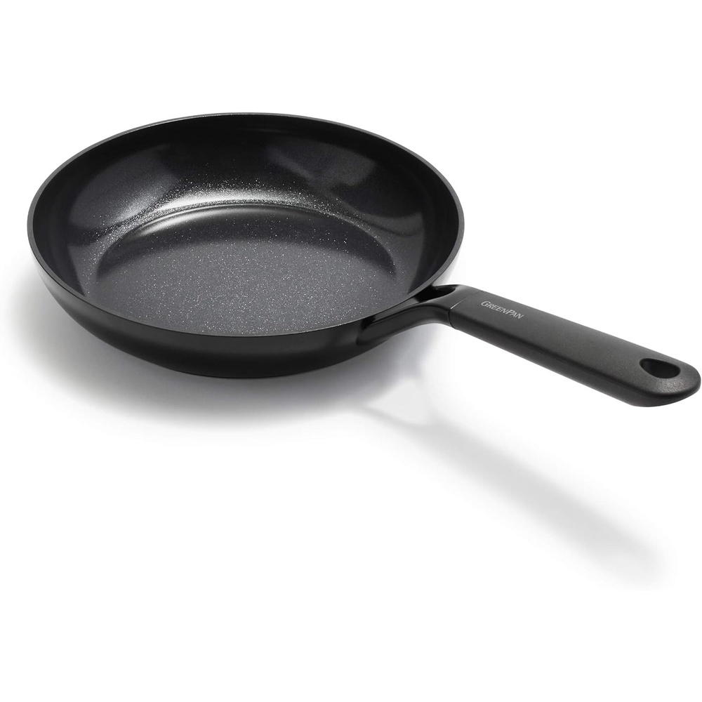 GreenPan SmartShape Healthy Ceramic Nonstick, 11″ Frying Pan Skillet, PFAS-Free, Dishwasher Safe, Black(Black)