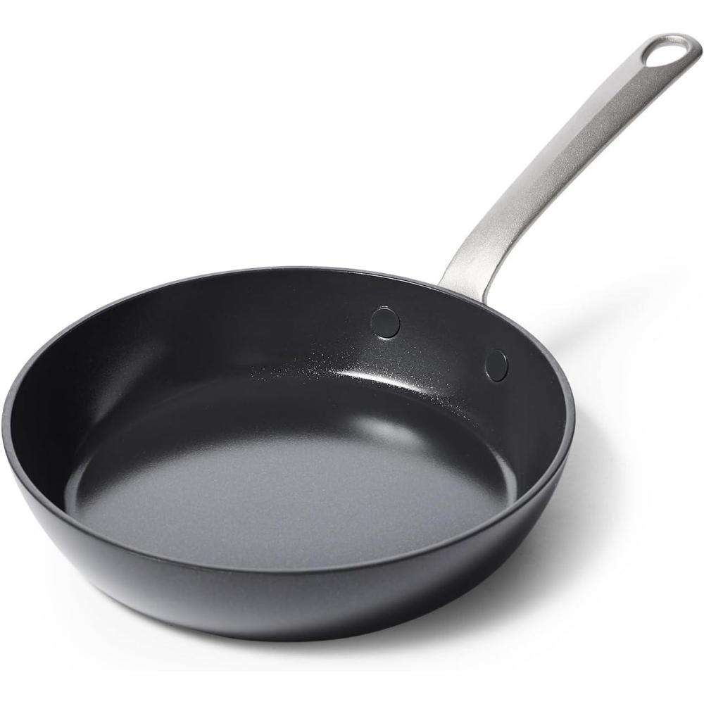 GreenPan Craft Noire 8 Frypan Skillet, Non-Toxic PFAS-Free Hard Anodized Healthy Ceramic Nonstick, Induction Suitable, Dishwasher Safe, Black