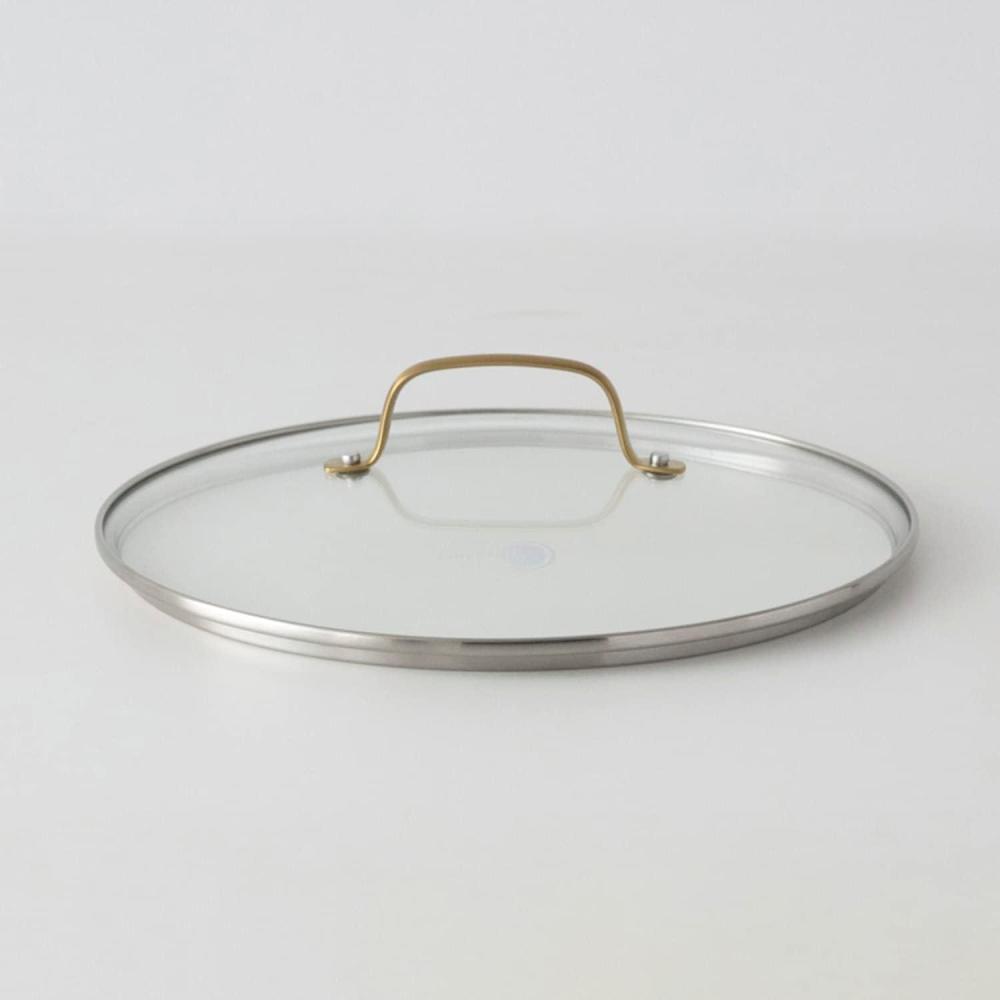 Green Pan Glass Lid, 10.2 inches (26 cm), Stainless Steel, Gold Handle, Fully Physical Strengthening, Dishwasher Safe(G. Glass Lid 11.0 inches (28)