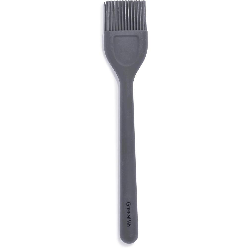 GreenPan Silicone Whisk, Mixing Blending Beating Stirring Cooking Kitchen Utensil, Flexible Rubber Nonstick Cookware, Rigid Steel Core, Heat-Resistant, Anti-Slip Handle BPA-Free Dishwasher Safe, Taupe(Charcoal Gray)
