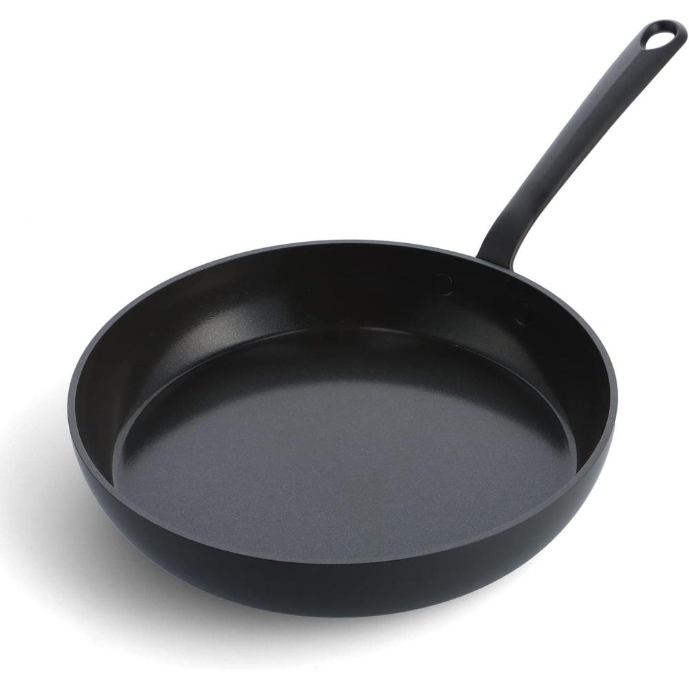 GreenPan Craft Cookware Hard Anodized Healthy Ceramic Nonstick 8″ Frying Pan Skillet, Cast Stainless Steel Handles, Scratch-Resistant, Induction Safe, Dishwasher and Oven Safe, PFAS-Free, Black(10″ Frying Pan Skillet)