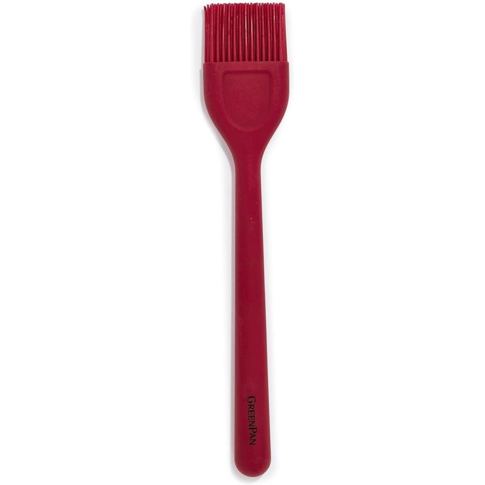 GreenPan Silicone Whisk, Mixing Blending Beating Stirring Cooking Kitchen Utensil, Flexible Rubber Nonstick Cookware, Rigid Steel Core, Heat-Resistant, Anti-Slip Handle BPA-Free Dishwasher Safe, Taupe(Red)