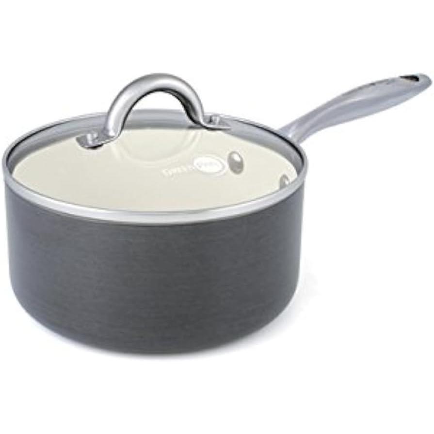 GreenPan Lima 3D 2 Quart Hard Anodized Non-Stick Ceramic Covered Saucepan(2 quart)