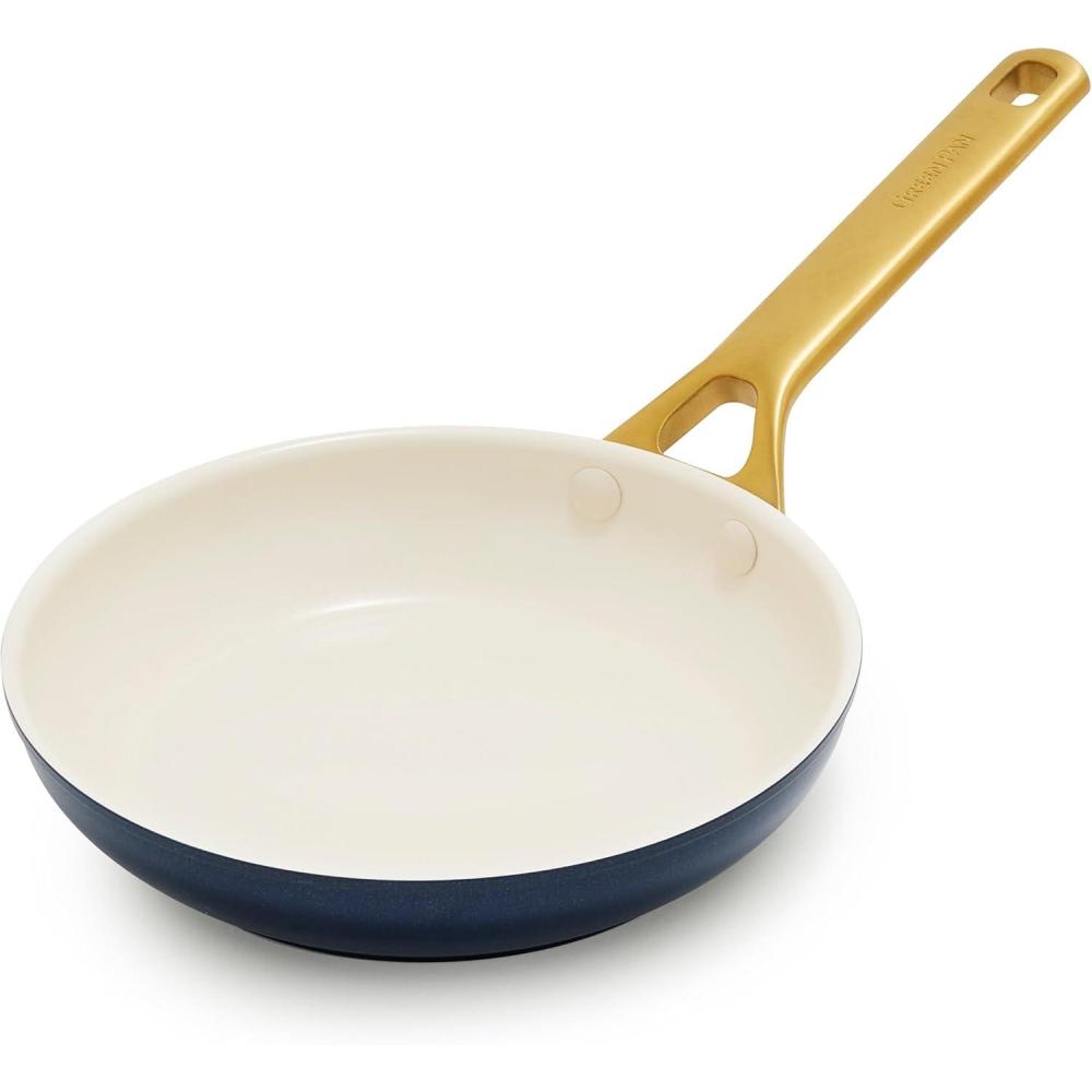GreenPan Nonstick Reserve Pro 8″ Frying Pan, NSF Certified Ceramic, Hard Anodized PFAS-Free Skillet, Stainless Steel Handles, Oven & Dishwasher Safe, Twilight Blue(Twilight Blue)