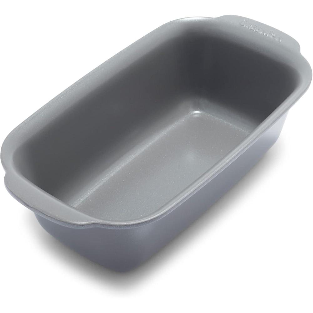 GreenPan Premiere Ovenware Healthy Ceramic Nonstick 8″ Square Cake Baking Pan, Cast Aluminum Bakeware, Warp-Free, Oven and Broiler safe to 600F, Dishwasher Safe, PFAS-Free, Gray(Gray)